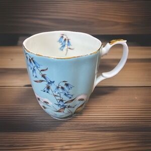 Royal Albert 100 Years 1950 Festival Blue Floral Cup Fine Bone China Bluebell